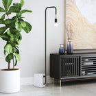 Zuo Lancia Floor Lamp - Black-Assembly required