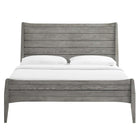 Modway Georgia Wood Queen Platform Bed - Grey-Mattress Not Included