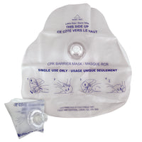 First Aid Central CPR Mask With Filter-Physical protection barrier for safe mouth to mouth resuscitation