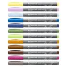 Staedtler Pigment Arts Brush Pen - Nature Colours - 12 Pack-The ideal allrounder for brush letterings, drawings, mangas, illustrations or colouring