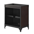 Modway Steamforge 30" Bathroom Vanity Cabinet - Black/Walnut-Sink Basin Not Included
