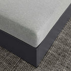Modway Tahoe Outdoor Patio Powder-Coated Aluminum Ottoman - Grey-Weather-Resistant Fabric Cover