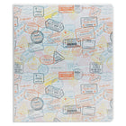 Staples 1" 3-Ring Binder - Travel Stamps-3 round ring closure