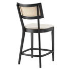 Modway Caledonia Wood Counter Stools - Black Beige - Set of 2-7