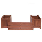 Dura Housewares Tropical Flower Box Bench-Open-bottom planters for natural drainage