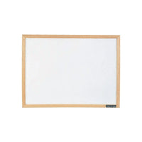 Staples Economy Dry-Erase Board - Non-Magnetic - Oak Frame - 18" x 24"-Ideal for breakrooms and factory floors