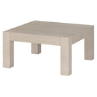 Hudson&Canal Langston 34"W Square Coffee Table - Alder White-Tabletop features a weight capacity of 60 lbs