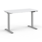 Humanscale EFloat Go 2.0 Sit/Stand Table - 24" x 48" - White Laminate Surface/Silver Base-Custom-designed motors in every leg make eFloat Go 2.0 one of the quietest tables available today