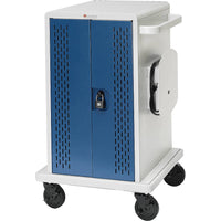 Bretford Core MS Store & Charge Cart with Rollers for 36 Chromebook Devices-Handle Type: Lockable