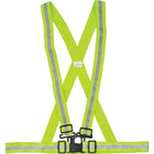 Zenith Safety Traffic Harnesses, High Visibility Lime-Yellow, Silver Reflective Colour, 3X-Large - 10 Pack-Colour: High Visibility Lime-Yellow
