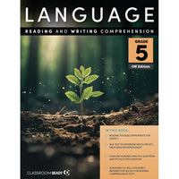 Classroom Ready English Reading & Writing Comprehension Workbook & Study Guide - Grade 5 - Ontario Edition-Coil Binding: Lays flat for all students for ease of completing practice questions and exercises