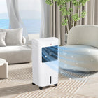 HOMCOM 31" Evaporative Air Cooler with 4 gal Water Tank - White-60° oscillating function for extensive coverage 