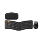ProtoArc Ergonomic Foldable Bluetooth Keyboard Combo-Silent to press and rebound quickly, scissor-switch keys offer a better tactile response. Scooped keys perfectly match the shape of your fingertips