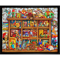 Totally Toys by Michael Fishel - Framed Canvas - 26" x 22"-Premium canvas print with gallery-wrapped edges