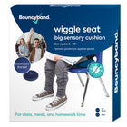 Bouncyband Antimicrobial Big Wiggle Seat Sensory Cushion - 13" - Blue-Allows children who have trouble sitting still to quietly move while working enabling them to stay on task and be more productive