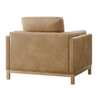 Modway Roscoe Vegan Leather Armchair - Toast-7