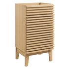 Modway Render 18" Bathroom Vanity Cabinet - Oak-Assembly Required