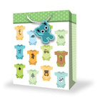 Millbrook Studios Baby Gift Bags - Large - Onesies - 12 Pack (47572)-12.75" x 5.38" x 10.38"