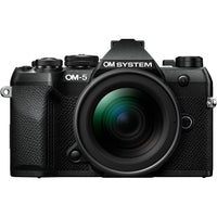 OM SYSTEM OM-5 Mark II Mirrorless Camera with 12-45mm f/4 Lens - Black-OM-5 Mark II offers rapid sequential shooting and Pro Capture enabling pre-shutter recording so you never miss the perfect moment