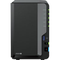 Synology DS225+ 2-Bay DiskStation NAS Server - Intel Celeron J4125 - 2 GB RAM-Consolidate and safeguard. Up to 40 TB of raw storage