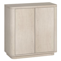 Hudson&Canal Plympton 32"W Accent Cabinet - Alder White-Modern transitional design for your home office, bedroom, or living spaces