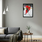 Patrick Kane Chicago Blackhawks - Framed Canvas - 22" x 31"-Ready to hang - arrives fully assembled