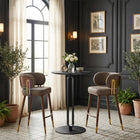 Zuo Brew Counter Stool - Brown/Walnut-Assembly required
