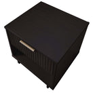Manhattan Comfort Granville 18.11" Modern 1-Drawer Nightstand - Black-30 Day Limited Manufacturer's Warranty