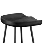 Modway Concord Backless Wood Bar Stools - Black - Set of 2-9