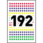 Avery Print or Write Removable Colour-Coding Labels, 1/4" Round, Assorted, 768 Pack (2339)-0.25" Round Assorted
