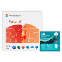 Microsoft 365 Personal + ESET Home Security Essential - 1 Device - 12-Month Subscription [Digital Download]-Works on PC, Mac, iPhone, iPad, and Android devices