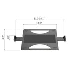 ShoppingAll Laptop VESA Mount Tray Clamp Bracket Attachment-Airflow Ventilation: The ventilation holes on the tray will keep your laptop cool and prevent it from overheating for long hours of use.