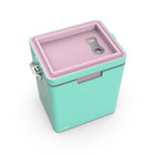 Permasteel 14 qt Portable Cooler with Dual Carrying Options - Mint-Fully removable multi-purpose Lid which can be used as a tray
