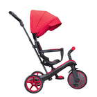 Globber Trike Explorer - Red-Detachable, adjustable, and foldable canopy made from anti-UV polyester (UPF 50+) for added sun protection