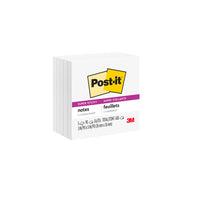 Post-it Super Sticky Notes - 3" x 3" - White - 350 sheets - 5 Pack-Post-it Super Sticky Notes stick and re-stick so your thoughts get noticed.