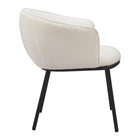 Zuo Essen Dining Chair - Ivory-Dimensions: 25.6" L x 26.4" W x 29.1" H
