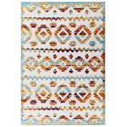 Modway Reflect Takara Abstract Diamond Moroccan Trellis Indoor/Outdoor Area Rug - 5 ft W x 8 ft L - Multicolored-Distressed Diamond Moroccan Trellis Area Rug