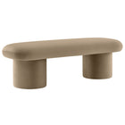 Modway Orla Performance Velvet Bench - Taupe-Stain-Resistant Performance Velvet