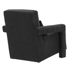 Modway Mirage Boucle Upholstered Armchair - Black-Non-Marking Foot Caps
