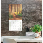 Mead 2027 Decorative Wall Calendar - 12" x 12" - Nature Path - Bilingual-Closed calendar measures 12"L x 12"W for easy wall display