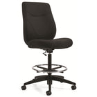 Staples Newdale Medium Back Armless Office Stool - Fusion Carbon Fabric - Black-Medium back armless stool