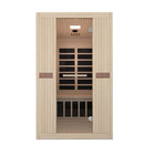 Westinghouse 2-Person Infrared Sauna with Light Therapy - 46" W x 40" D - Natural Wood-Colour therapy LED lights