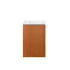 Modway Scenic 18" Wall-Mount Bathroom Vanity - Cherry/White-Ceramic Sink Basin