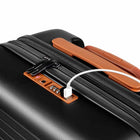 Champs Vintage II 20" Carry-on Luggage Case - Black-USB-Charging Port on 20"