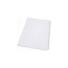 Apak Alphabetical Index Tab - Letter B - White - 8 1/2" x 11" - 1/26th Cut - Unpunched - 25 Pack-Colour: White