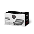 Premium Tone TN760 Compatible Brother Toner - 3 Pack-Colour: Black