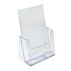 Azar Desktop/Countertop Vertical Acrylic Brochure Holder - 5.5" x 8.5" - Clear - 10 Pack-Color: Clear