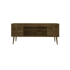Manhattan Comfort Bradley 62.99" Mid-Century Modern TV Stand - Rustic Brown-30 Day Limited Manufacturer's Warranty