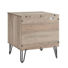 Manhattan Comfort DUMBO 20.07" Modern 2-Drawer Nightstand 2-Piece Set - Rustic Grey-Snap It Assembly! Includes High Quality Internal Click Grooves for a Simple Assembly, No Tools Required