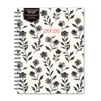 Orange Circle Studio 2026 Extra-Large Spiral Planner - 8.5" x 11" - Smoky Sprigs - Bilingual-Features weekly and monthly planner pages